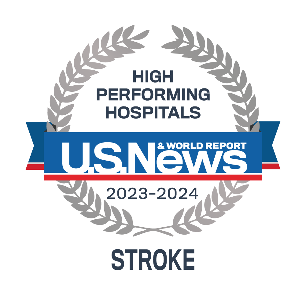 US News High Performing Hospital Award Badge - Stroke