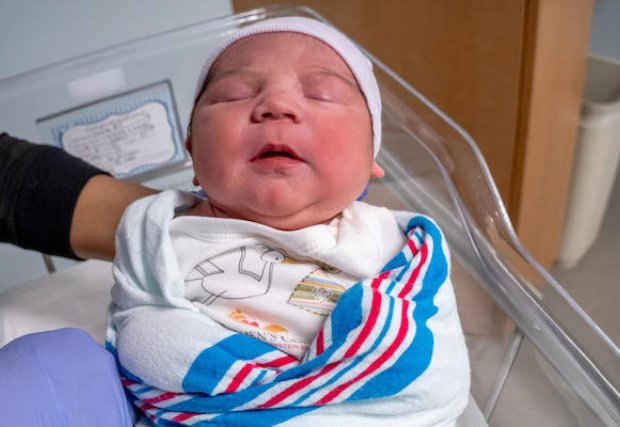 Leon Elizondo, shortly after being born