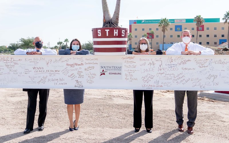 South Texas Health System Edinburg's new patient tower, topping-off ceremony