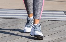a woman walking