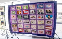 The dedication quilt from world kidney day at STHS Edinburg