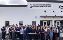 STHS Edinburg staff at the ribbon cutting ceremony for the Outpatient Rehabilitation Center