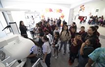 Valley School kids attending Robotics Day at STHS Edinburg